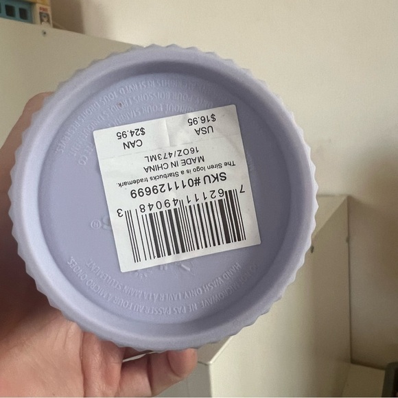 Starbucks Lilac Studded Cold Cup 16oz, no straw - Picture 4 of 5